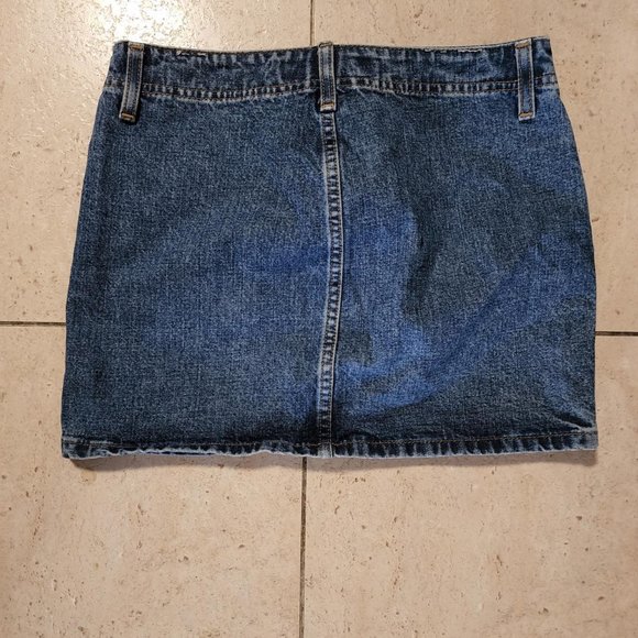 Denim Mini Skirt Size 1 LEI - Picture 2 of 4